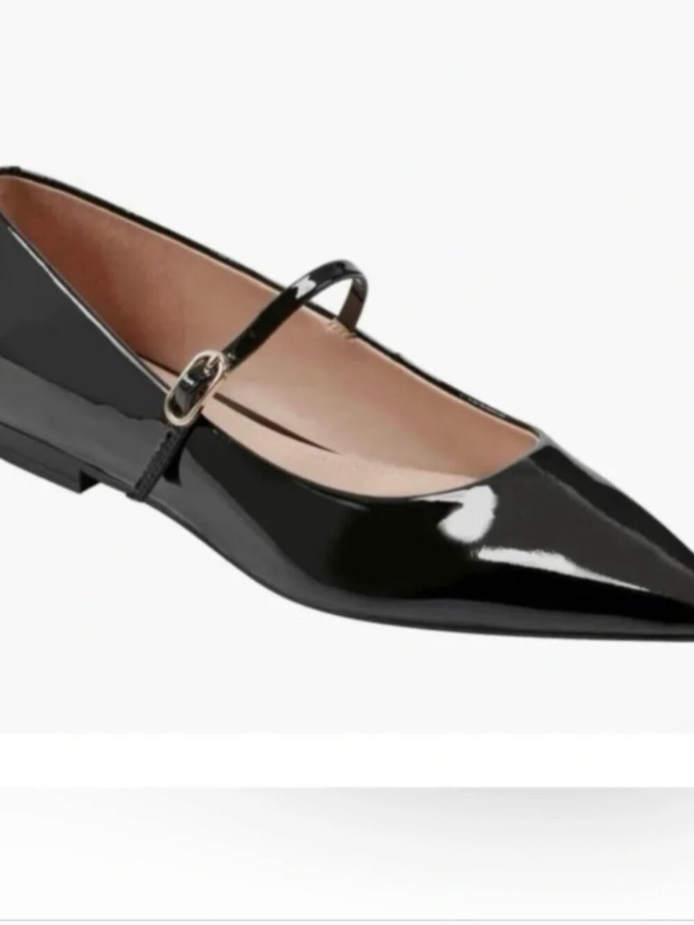 Marc Fisher Patent Flat 2024 “Daner” Black Size 8  - Like New